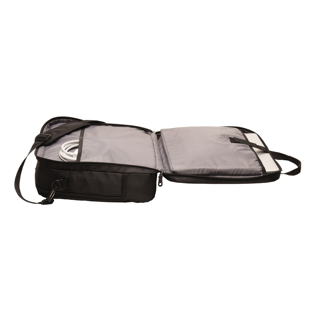 Deacon Cross embroidered Port Authority Commuter Brief - Black view 4