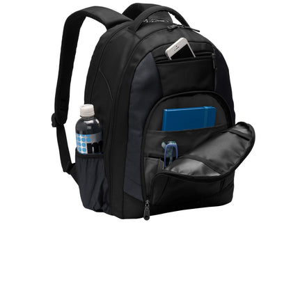 Deacon Cross embroidered Port Authority Commuter Backpack - Black view 3