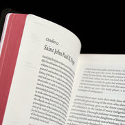 Word on Fire Liturgy of the Hours open volume with artwork and ribbons