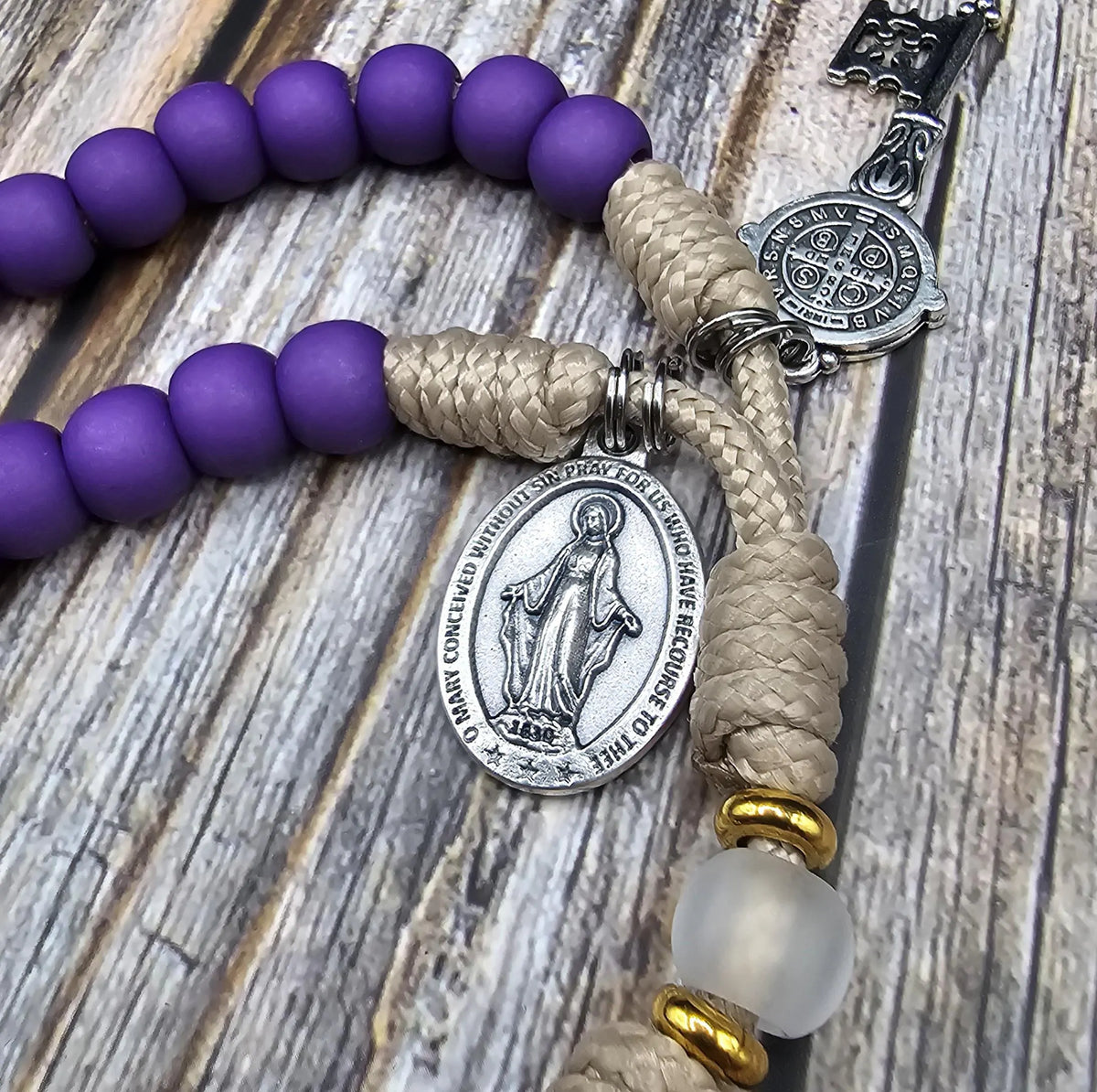 Purple Penance Catholic Rosary