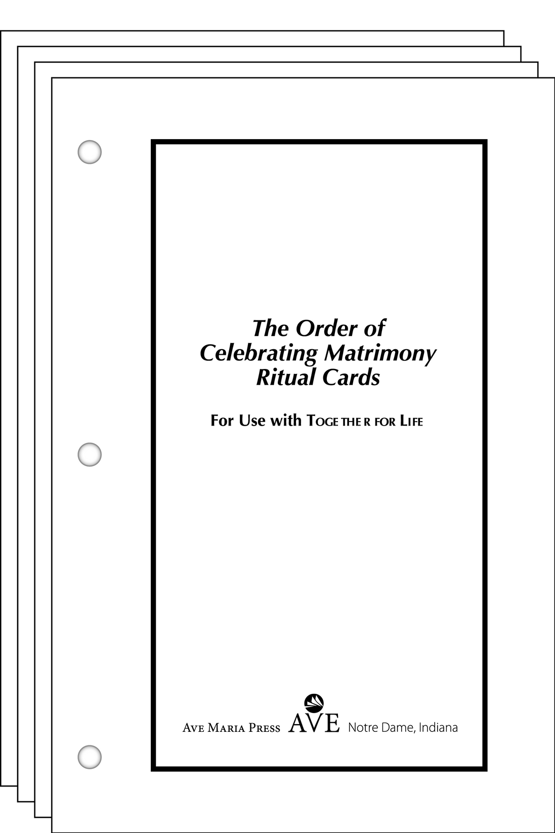The Order of Celebrating Matrimony Cards Ritual Cards Edition