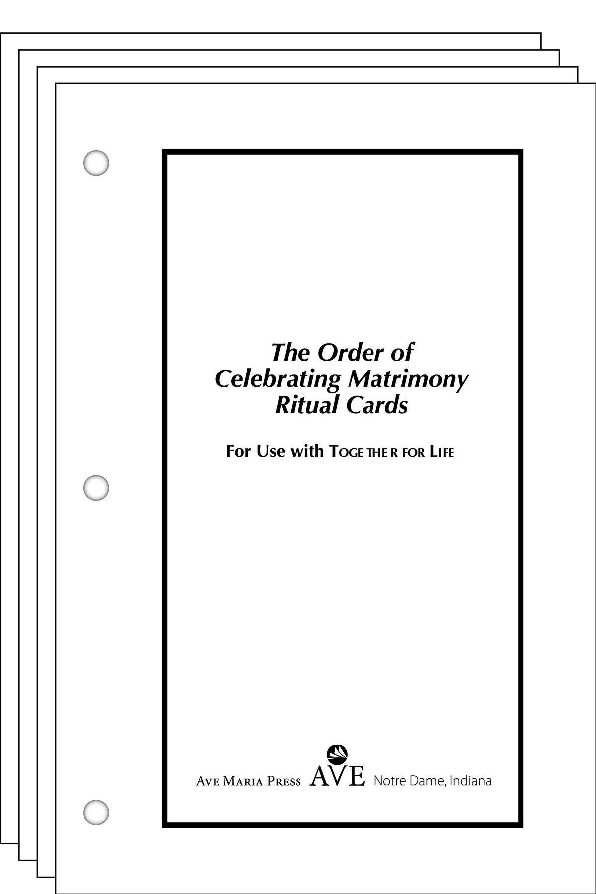 The Order of Celebrating Matrimony Cards Ritual Cards Edition