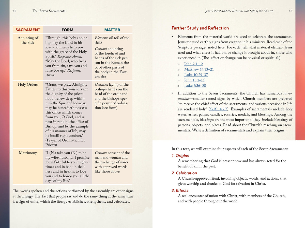 The Seven Sacraments: Signs of God’s Grace (Student Text)