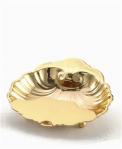 Alviti - Gift Quality - 14kt Gold Plated Baptismal Shell - #8232g - w/ finger ring - only 1 left in stock