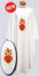 Beau Veste Chasubles or Dalmatics - Embroidered Swiss Schiffli - Sacred Heart Design - # 2034 series