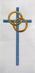 Beau Veste Deacon or Priest/Overlay Stoles - Cross & Wedding Rings Design - 715/716 2