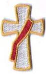 Beau Veste  Deacon Cross Embroidered Clergy ShirtShort SleeveTab Collar  - BLACK ONLY 1