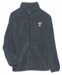 Beau Veste Deacon CrossIceberg Fleece JacketFull Zip Can be personalized with name/parish