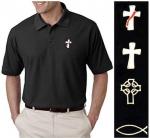 Beau Veste Deacon CrossShort Sleeve Polo ShirtKnit  Pique Cotton Fabric