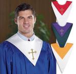 Choir Robe Stole by Cambridge - Reversible Style w/ Cross - KD195 - pack of 6