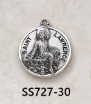 Creed Sterling Silver Medals Deacons of the Church Raised Figures - Diamond Cut SS727 series 1