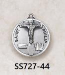 Creed Sterling Silver Medals Deacons of the Church Raised Figures - Diamond Cut SS727 series 2