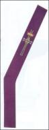Harbro - 593 - Purple Cross & Crown Deacon Stole