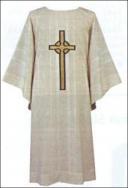 Harbro - 912D -Textured fabric with Celtic Cross Dalmatic off-white only