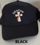  EXCLUSIVE ITEM ! Deacon Cross Baseball Cap Quality Name-Brand 100% CottonEmbroidered Cross & LetteringNow available in 5 colors ! 1