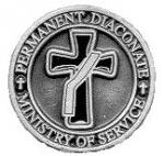 Deacon Medallion on Walnut/Pewter Crucifix Designed by James Brennen 10