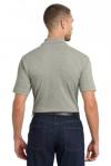 Port Authority EZCotton Polo DEACON CROSS EMBROIDEREDShort Sleeve Polo Shirt100% Pique Cotton-GRAYStandard Sizes 1