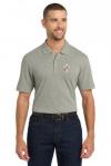 Port Authority  EZCotton PoloDEACON CROSS EMBROIDEREDShort Sleeve Polo Shirt100% Pique CottonLarger 2XL & 3XL SizesBlack, Gray or White
