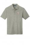 Port Authority EZCotton Polo DEACON CROSS EMBROIDEREDShort Sleeve Polo Shirt100% Pique Cotton-GRAYStandard Sizes 3