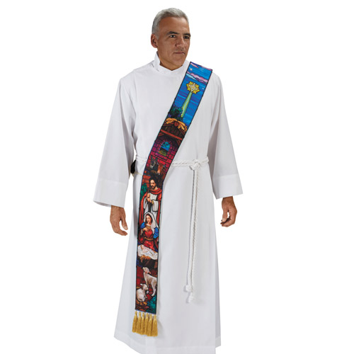 IvyRobes Unisex-adults Plain Deacon Clergy Stole 110-4 Colors Available 