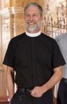RJ Toomey Clergy Shirt - Plain - SS - Neckband Style - Black ONLY #202