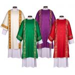 RJ Toomey Deacon Dalmatics Traditional Avignon Collection SET OF FOUR  Main Liturgical Colors  includes matching inner stolesRegular Price $679.80