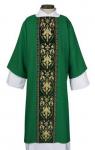 1/2 PRICECLEARANCE SALE! WHILE INVENTORY LASTS!WHILE INVENTORY LASTS!RJ Toomey/Chapel Hill Deacon Dalmatic Gothic Collection GREEN COLOR ONLY  includes matching inner stoles Only 6 left in stock 1