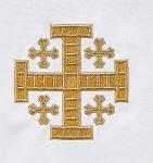 Alb - RJ Toomey NEW! Cimabue Style Embroidered Cross DesignShoulder Zipper#N1951Reg: $169.95 1