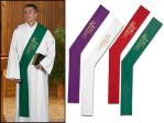 RJ Toomey   Alpha Omega Deacon Stole - per each of liturgical colors - NC008