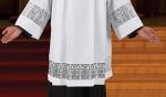 RJ Toomey Surplice  Augustinian Collection  Latin Cross Design - Lace Insert - TS419 2