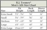 Alb - RJ Toomey  Self-Fitting Front Zipper/Belted 65/35 Poly/Cotton Blend  # WC895 1