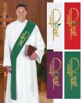 RJ Toomey   Eucharistic Symbols Deacon Stoles - Sold per each liturgical color