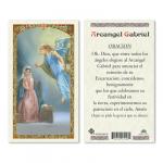 HC9-533S Quality Holy Cards (Milan, Italy) (Spanish) - Saint Gabriel Prayer/Oracin de Arcangel San Gabriel - Sold by 25 per PKG