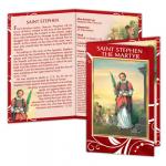  St Stephen - 1st Deacon of the Church -  Mini Lives of the Saints Bio & Prayer Card (Cromo/Milan, Italy) - BML20SS Only 1 left in stock