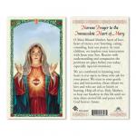 HC9-004E Quality Holy Cards (Milan, Italy) - Immaculate Heart of Mary - Sold by 25/PKG