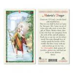 HC9-194E Quality Holy Cards (Milan, Italy) - St.Christopher/Mortorist's Prayer -  Sold by 25 per PKG