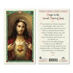 HC9-212E Quality Holy Cards (Milan, Italy) - Sacred Heart of Jesus Prayer -  Sold by 25/PKG