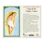 HC9-213E Quality Holy Cards (Milan, Italy) - Baby Jesus/Prayer of the Helpless Unborn -  Sold by 25/PKG