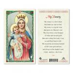 HC9-237E Quality Holy Cards (Milan, Italy) - My Rosary -  Sold by 25/PKG