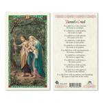 HC9-247E Quality Holy Cards (Milan, Italy) - Holy Family/Parent's Creed -  Sold by 25/PKG