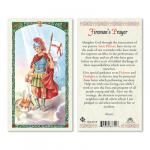 HC9-251E Quality Holy Cards (Milan, Italy) - St. Florian/Fireman's Prayer -  Sold by 25/PKG