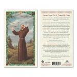HC9-256E Quality Holy Cards (Milan, Italy) - St. Francis of Assisi -  Sold by 25/PKG