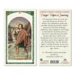 HC9-259E Quality Holy Cards (Milan, Italy) - St. Christopher/Prayer before a journey -  Sold by 25/PKG