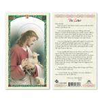 HC9-260E Quality Holy Cards (Milan, Italy) - Jesus with Lamb/The Letter -  Sold by 25/PKG