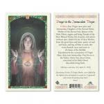 HC9-295E Quality Holy Cards (Milan, Italy)  - Immaculate Virgin Prayer -  Sold by 25/PKG