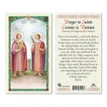 HC9-329E Quality Holy Cards (Milan, Italy)  - Sts. Cosmas & Damian -  Sold by 25/PKG