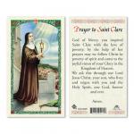 HC9-060E Quality Holy Cards (Milan, Italy) - St. Clare of Assisi - Sold by 25/PKG