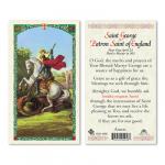 HC9-105E Quality Holy Cards (Milan, Italy) - St. George/Patron Saint of England - Sold by 25/PKG