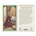 HC9-121E Quality Holy Cards (Milan, Italy) - St. Camillus, Prayer for the Sick - Sold by 25/PKG