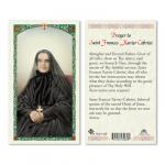 HC9-122E Quality Holy Cards (Milan, Italy) - St. Frances Xavier Cabrini - Sold by 25/PKG